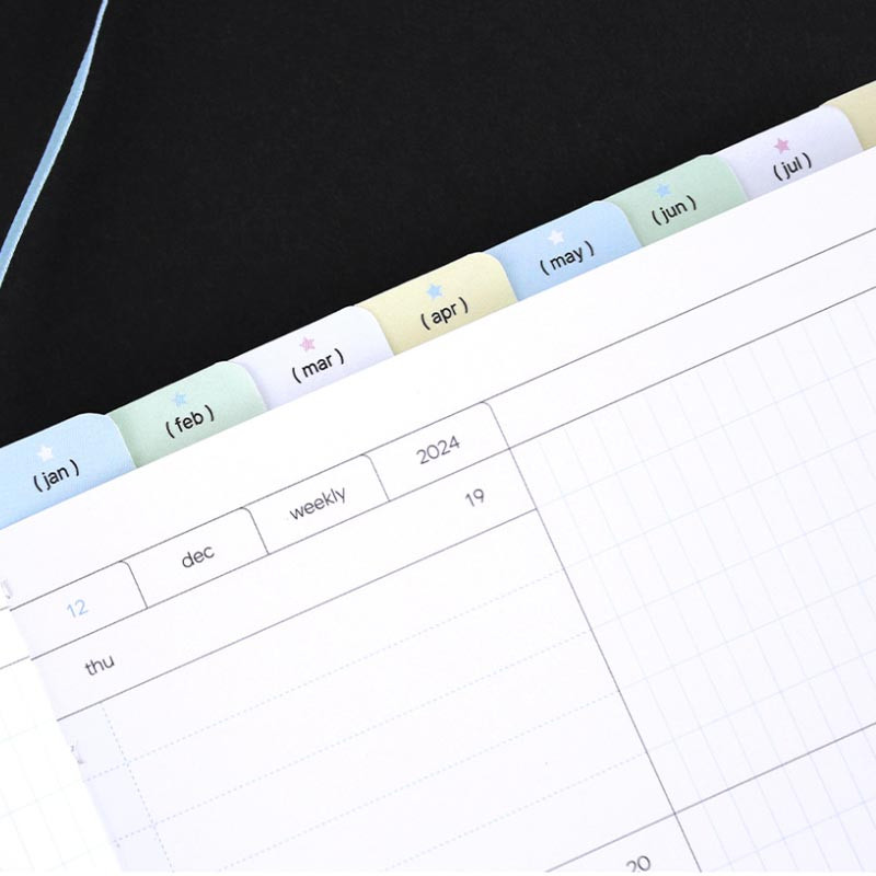 Index sticker - Dash And Dot 2025 Log In Archive B6 Dated Weekly Planner Index sticker - Dash And Dot 2025 Log In Archive B6 Dated Weekly Planner