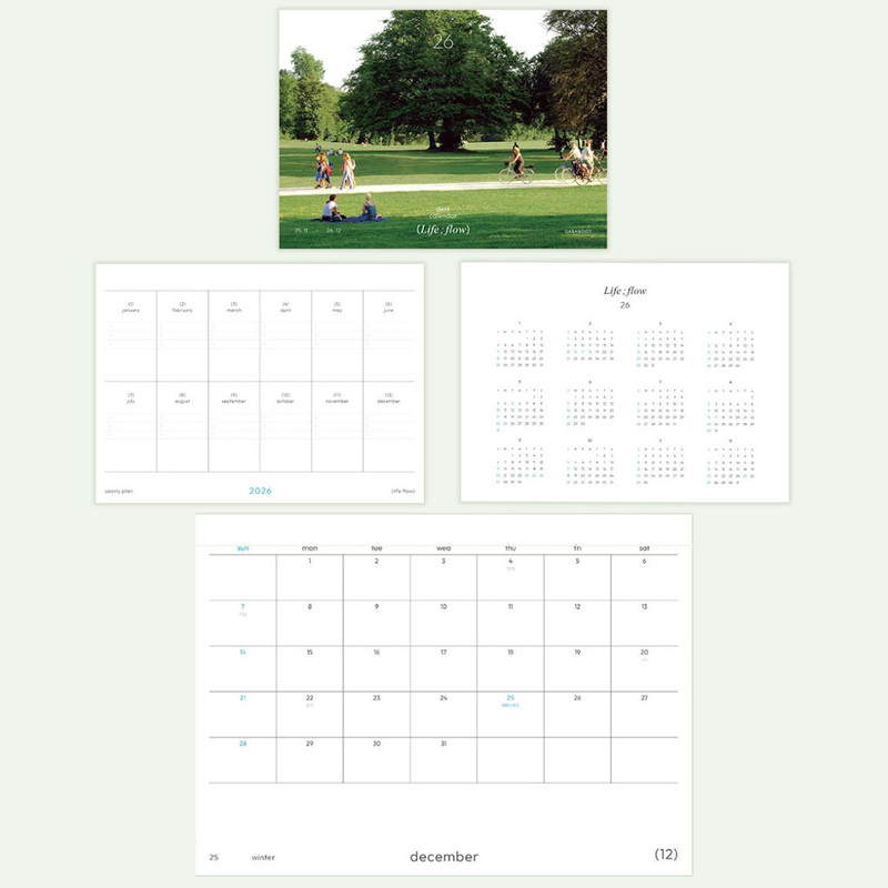 Calendar Pages - Dash and Dot 2026 Life Flow Monthly Desk Calendar Calendar Pages - Dash and Dot 2026 Life Flow Monthly Desk Calendar