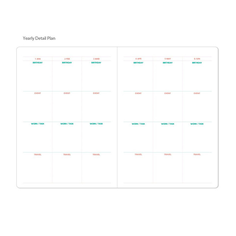 Yearly Detail Plan - Indigo 2026 The Temperature Of The Day B6 Band Dated Weekly Diary