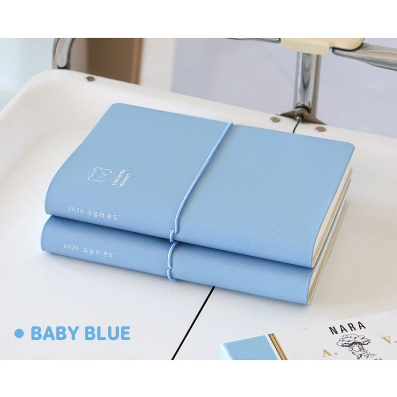 Baby Blue - Indigo 2026 The Temperature Of The Day B6 Band Dated Weekly Diary