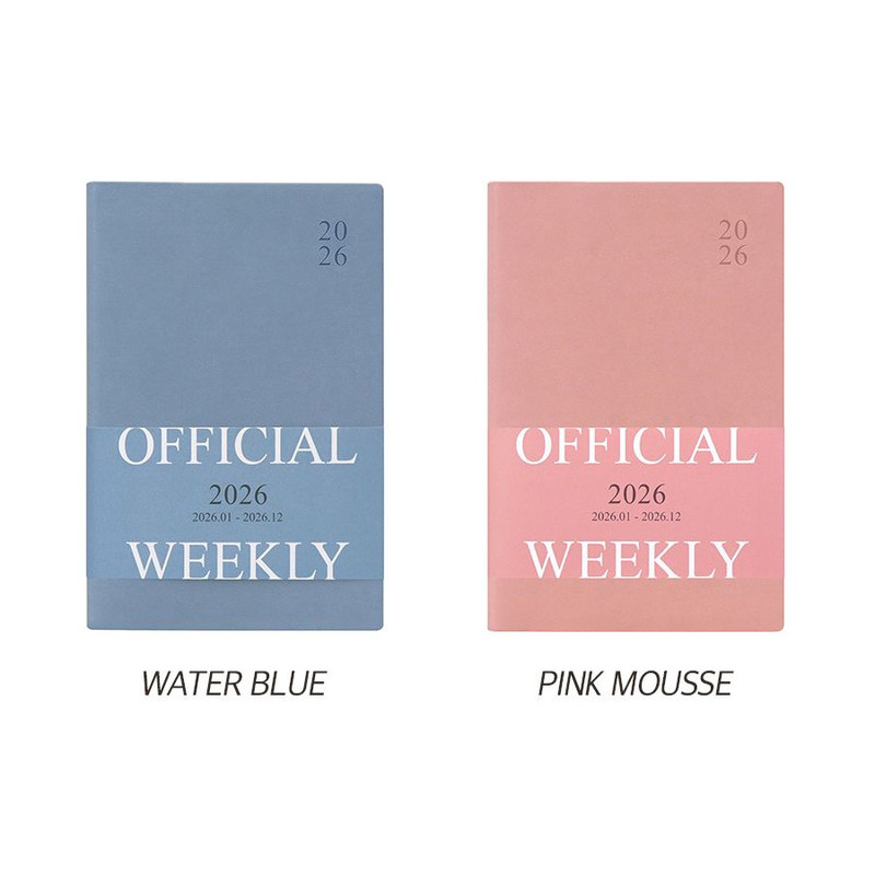 Color - Indigo 2026 Official 12 Months B6 Dated Weekly Planner Color - Indigo 2026 Official 12 Months B6 Dated Weekly Planner