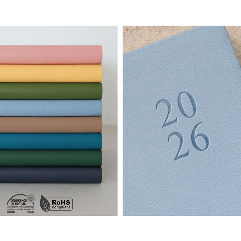 PU cover - Indigo 2026 Official 12 Months B6 Dated Monthly Planner PU cover - Indigo 2026 Official 12 Months B6 Dated Monthly Planner