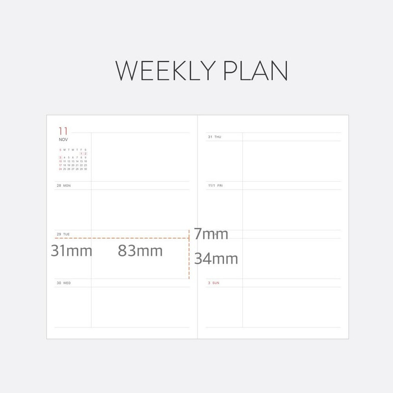 Weekly plan - Indigo 2025 Prism Leather B6 Dated Weekly Planner