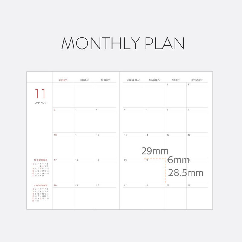 Monthly plan - Indigo 2025 Prism Leather B6 Dated Weekly Planner