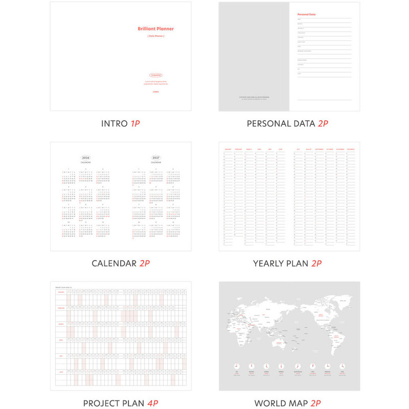 Planner Pages - Iconic 2026 Brilliant Dated Daily Planner