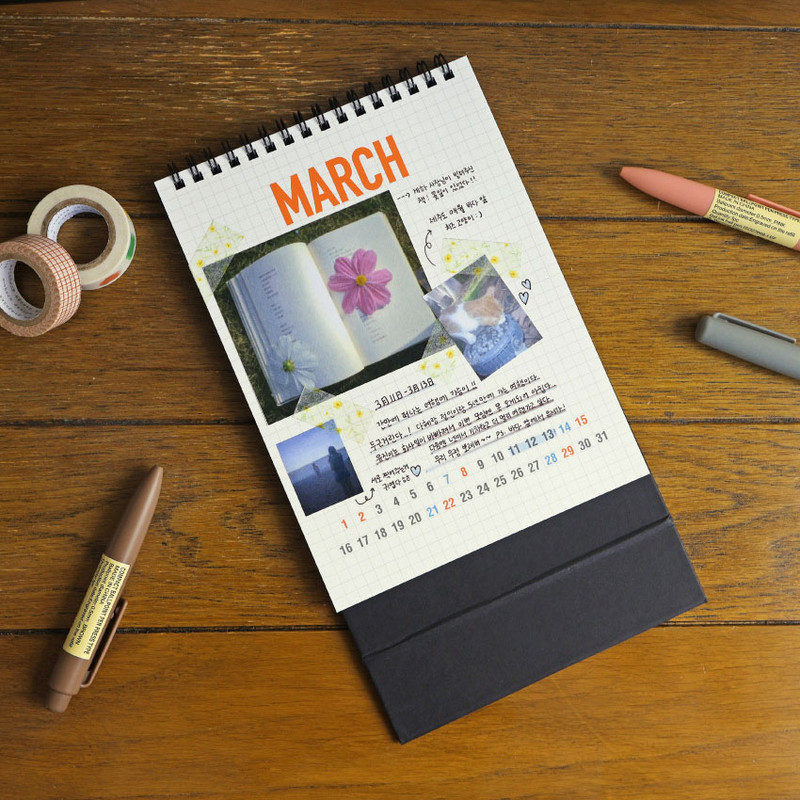 Grid Note(Back) - O-CHECK 2026 Records For Life Monthly Desk Calendar