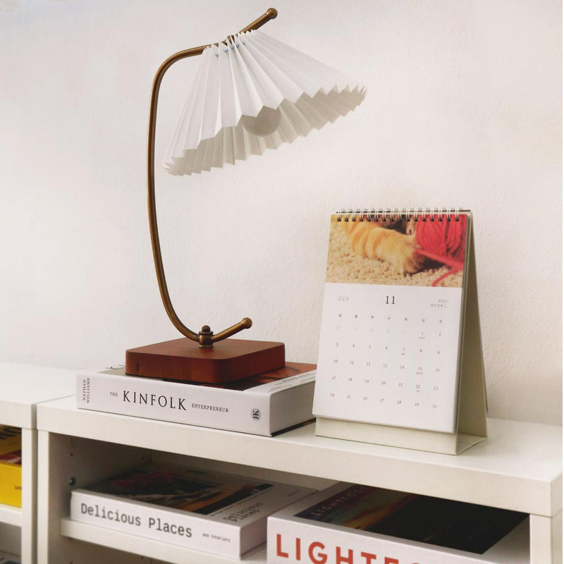 O-Check 2025 My Four Seasons A5 Monthly Desk Calendar