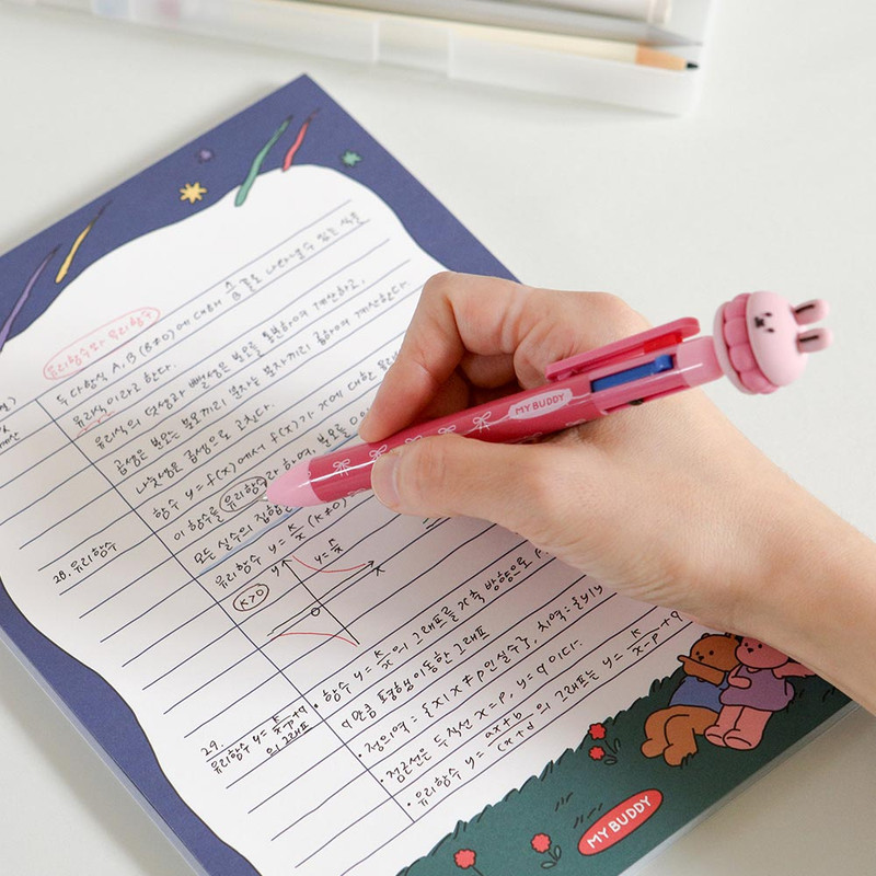 Dailylike My Buddy Song I 4 Colored 0.5mm Ballpoint Pen Dailylike My Buddy Song I 4 Colored 0.5mm Ballpoint Pen