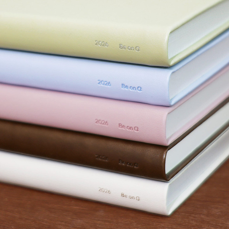 PU Hardcover - Be On D 2026 A Piece of Basic B6 Dated Weekly Diary Planner