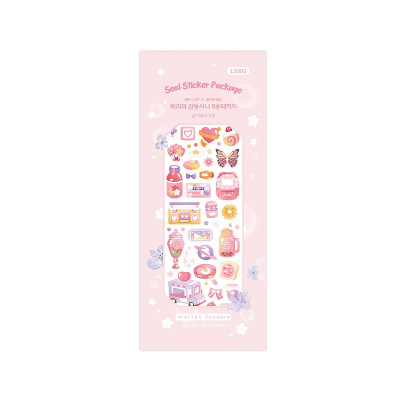 Mellee Factory Berry's Bits and Bobs Removable Holographic Sticker Pack