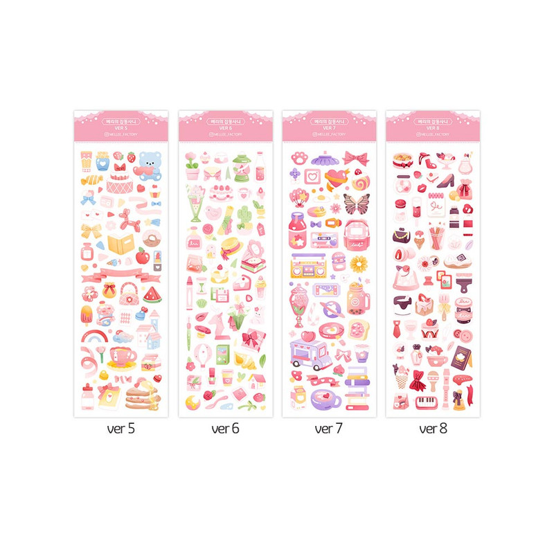 Mellee Factory Berry's Bits and Bobs Removable Holographic Sticker Pack