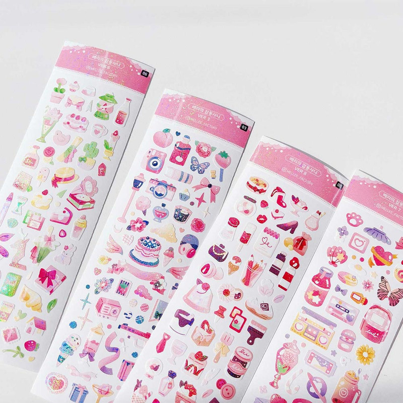 Mellee Factory Berry's Bits and Bobs Removable Holographic Sticker Pack