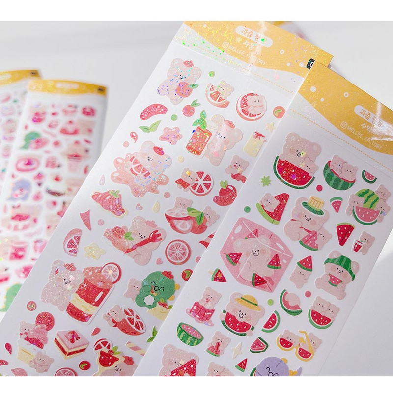 Mellee Factory Juicy Removable Holographic Sticker Pack