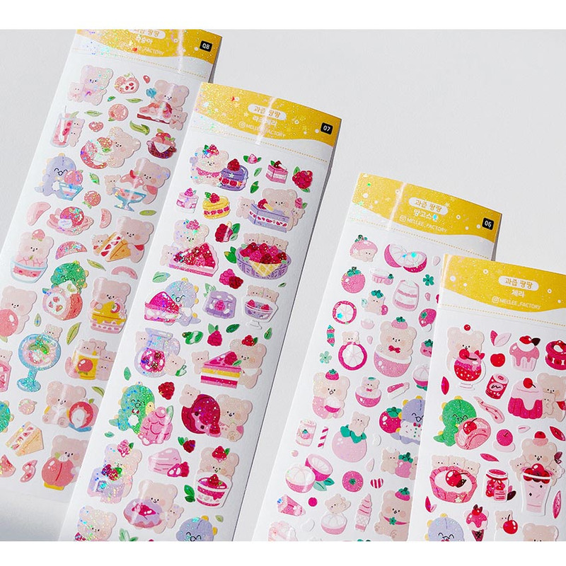Mellee Factory Juicy Removable Holographic Sticker Pack