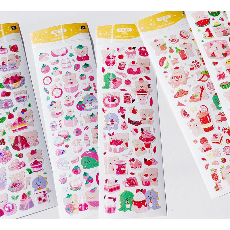 Mellee Factory Juicy Removable Holographic Sticker Pack