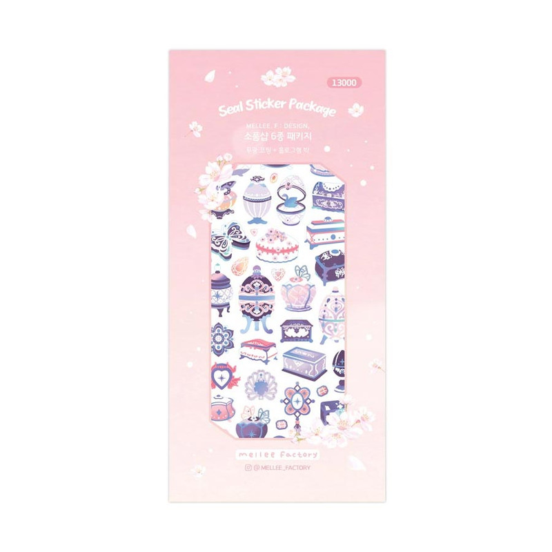 Mellee Factory Variety Store Removable Holographic Sticker Pack Mellee Factory Variety Store Removable Holographic Sticker Pack
