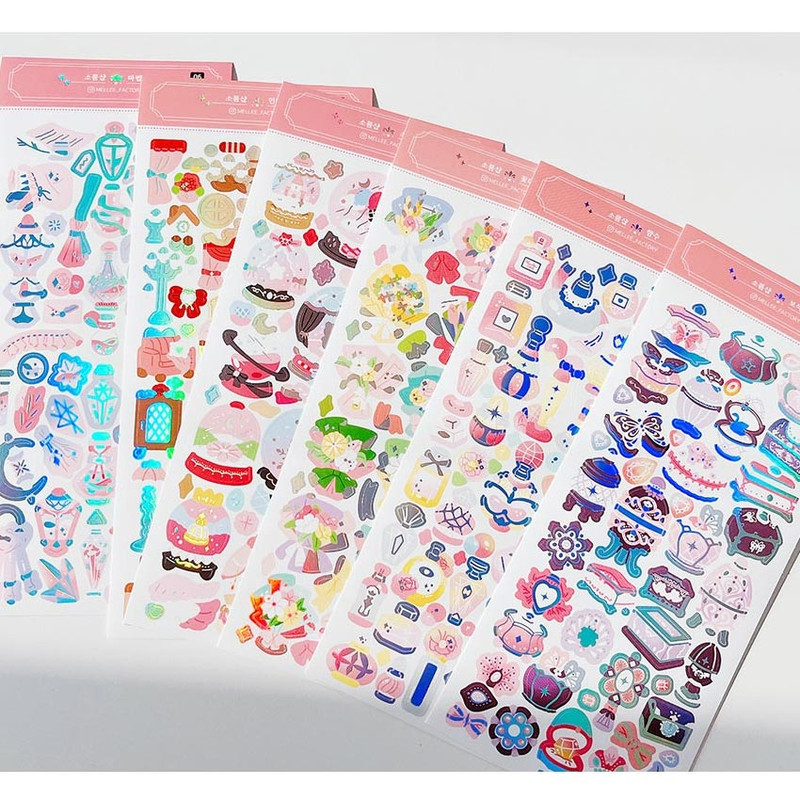 Mellee Factory Variety Store Removable Holographic Sticker Pack Mellee Factory Variety Store Removable Holographic Sticker Pack