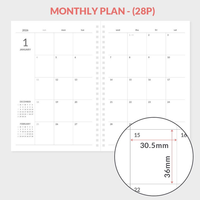 Monthly Plan - Indigo 2026 Gibon A5 Dated Monthly Planner Monthly Plan - Indigo 2026 Gibon A5 Dated Monthly Planner