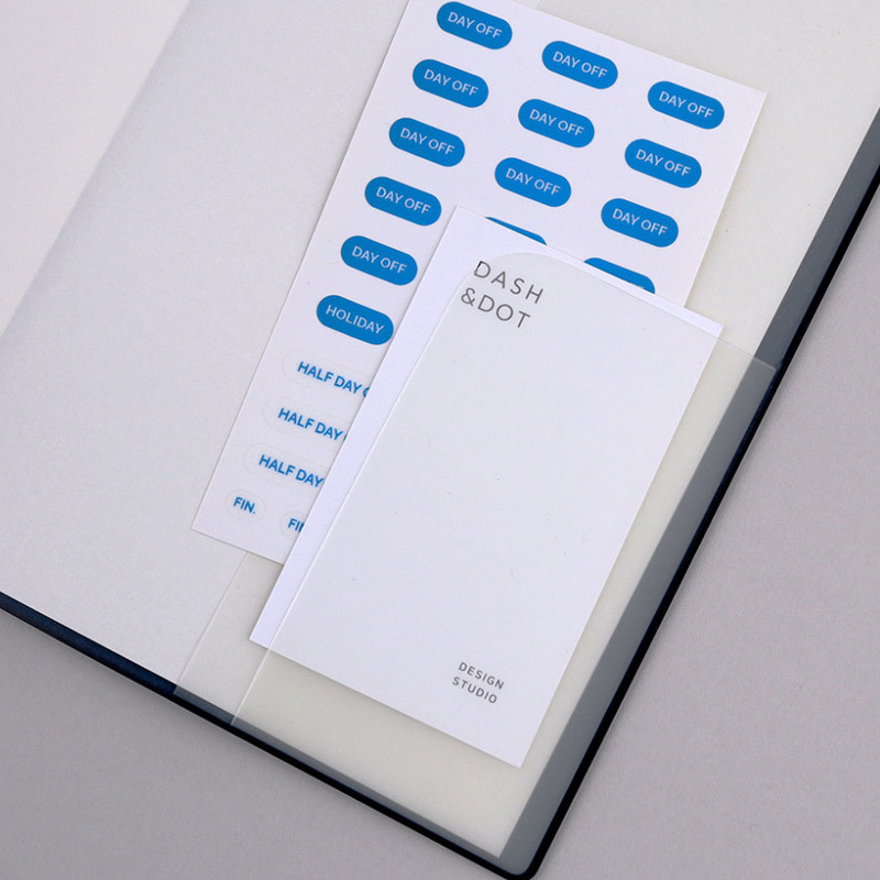 PVC pocket - Dash and Dot 2025 Work And Week Project Dated Weekly Planner PVC pocket - Dash and Dot 2025 Work And Week Project Dated Weekly Planner