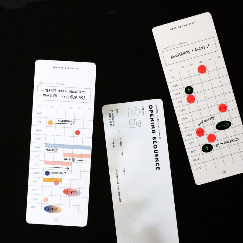Bookmark - Be On D 2025 Opening Sequence Dated Weekly Planner
