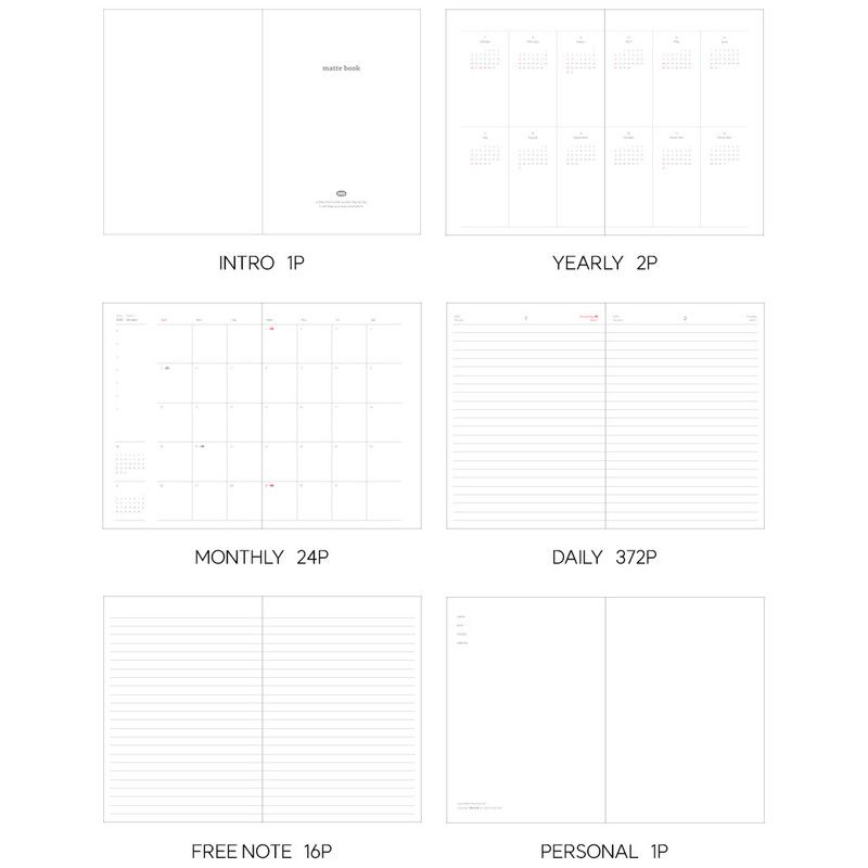 Diary Pages - Be On D 2026 Matte Book Dated Daily Journal Diary