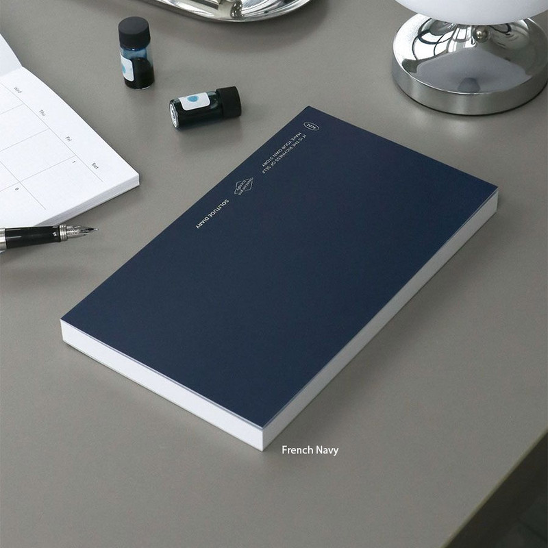 04 French Navy - Iconic 2026 Solitude Dated Weekly Planner Diary 04 French Navy - Iconic 2026 Solitude Dated Weekly Planner Diary