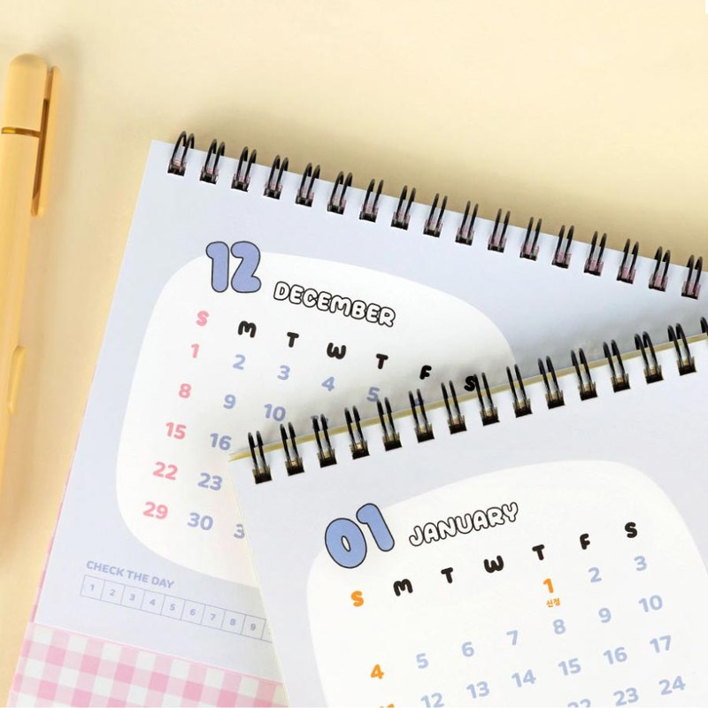 Kakao Friends 2025 Say Cheese Small Desk Calendar