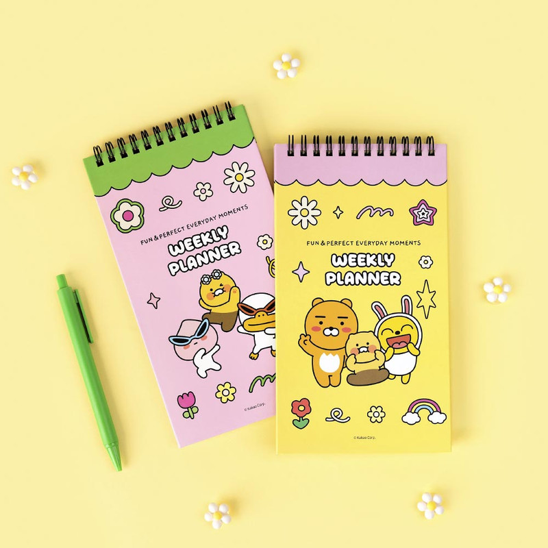 Kakao Friends Say Cheese Dateless Weekly Planner Notepad Kakao Friends Say Cheese Dateless Weekly Planner Notepad