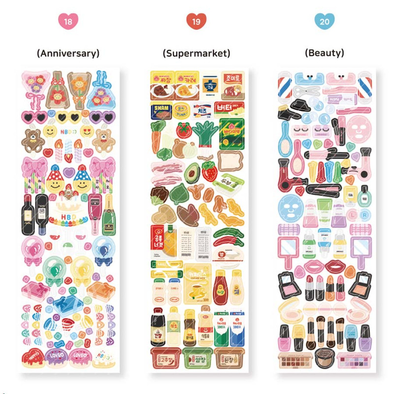 Omil Jomil Paper Slim Sticker Pack 18-23 Omil Jomil Paper Slim Sticker Pack 18-23