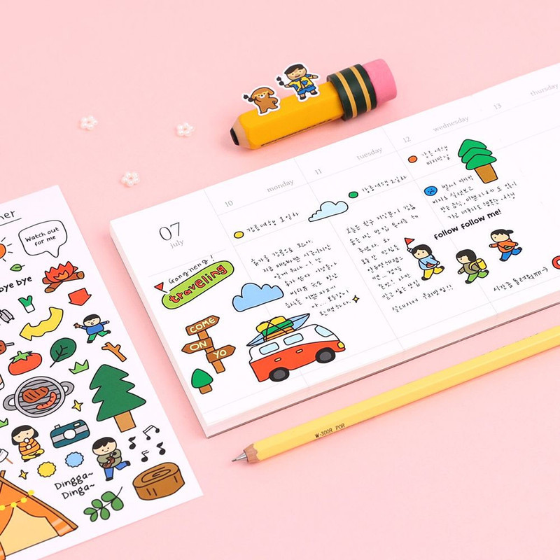 Usage example - Going To Drawing Paper Sticker Pack Usage example - Going To Drawing Paper Sticker Pack