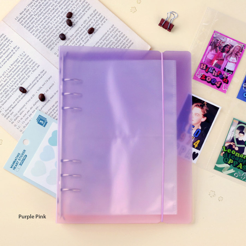 Purple pink - A5 6-Ring PP Binder Cover