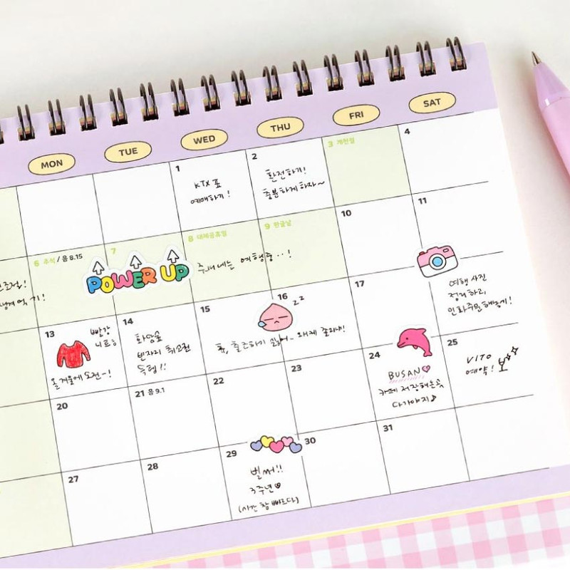 Usage example of Kakao Friends Say Cheese Mini Paper Sticker Pack Usage example of Kakao Friends Say Cheese Mini Paper Sticker Pack
