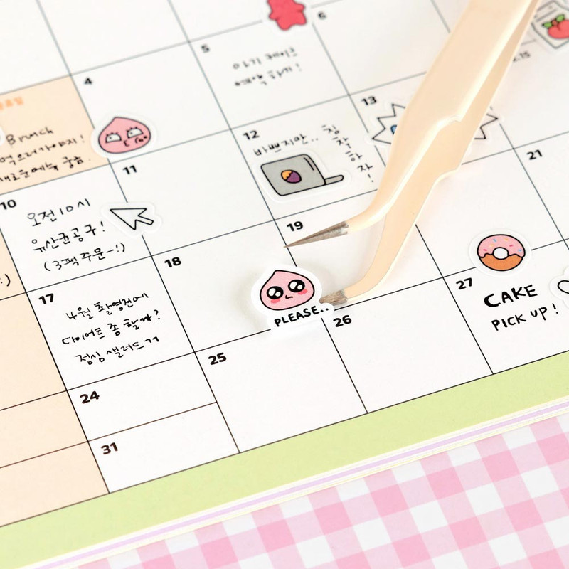 Usage example of Kakao Friends Say Cheese Mini Paper Sticker Pack Usage example of Kakao Friends Say Cheese Mini Paper Sticker Pack