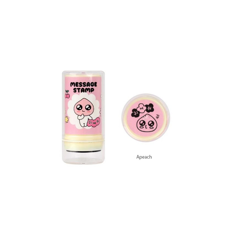 Apeach - Kakao Friends Say Cheese Message Self Inking Stamp