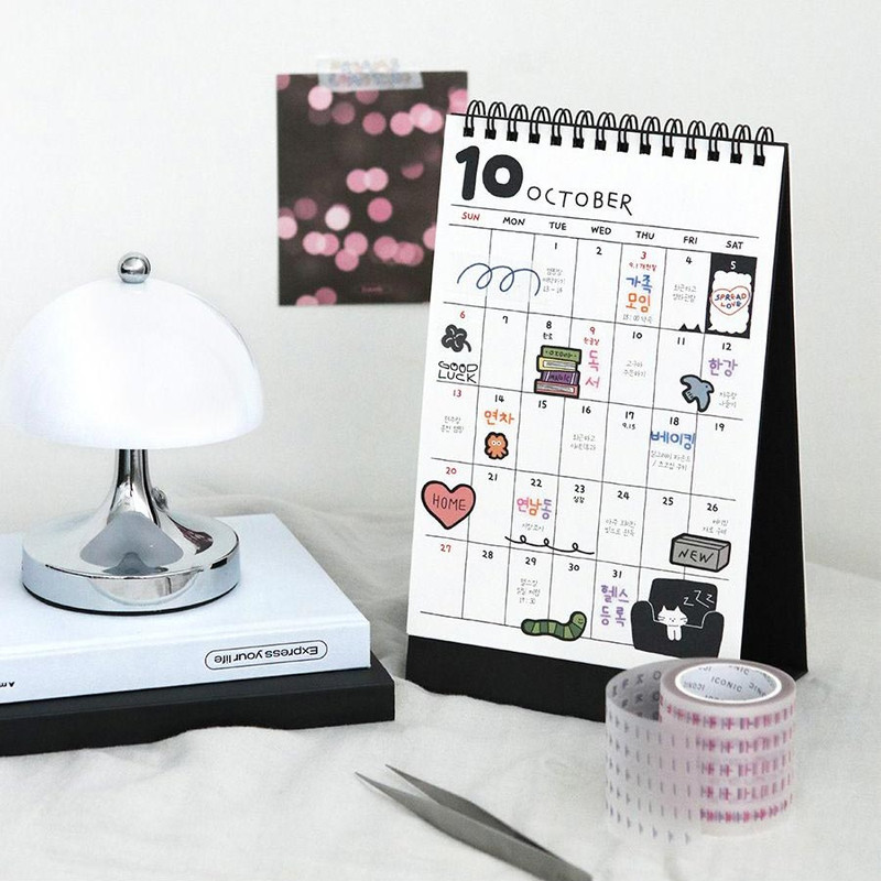 Usage example of Iconic Doodle Kiss Cut Hangeul Sticker Tape Roll Usage example of Iconic Doodle Kiss Cut Hangeul Sticker Tape Roll
