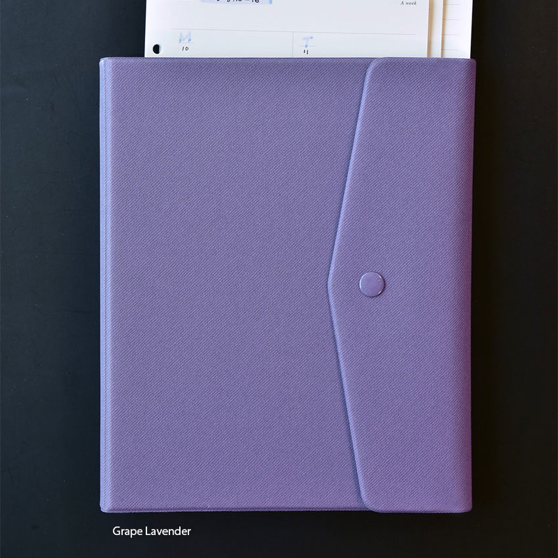 Grape Lavender - Plepic Gentle Agenda A5 6 Ring Binder Cover Grape Lavender - Plepic Gentle Agenda A5 6 Ring Binder Cover