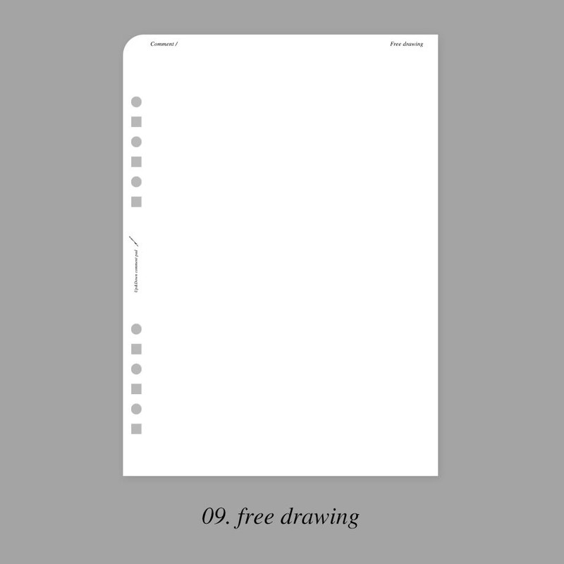 09 Free Drawing - Plepic Up & Down Comment Standard A5 Paper Refill Set