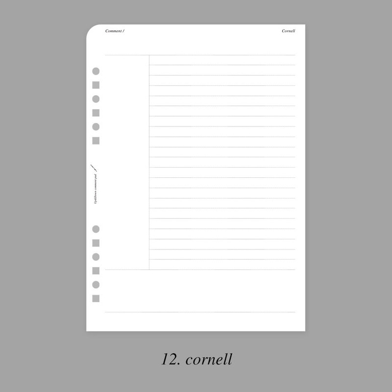 12 Cornell - Plepic Up & Down Comment Standard A5 Paper Refill Set