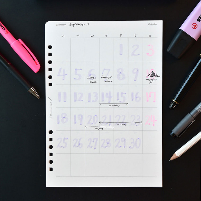 Plepic Up & Down Comment Standard A5 Paper Refill Set