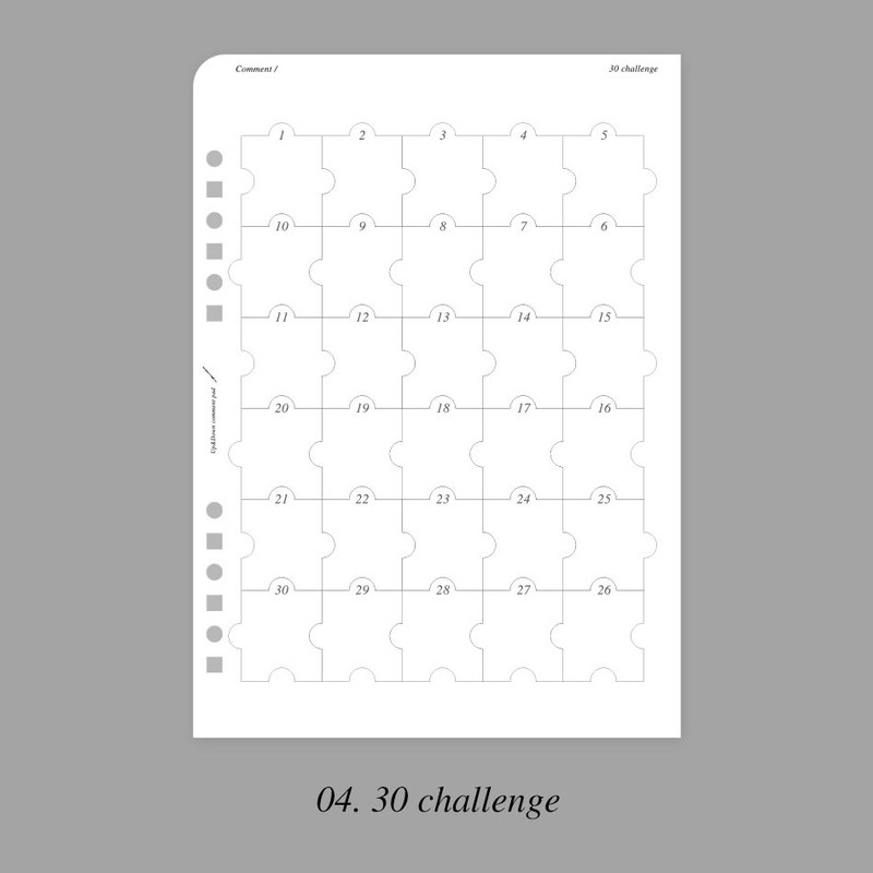 04 30 challenge - Plepic Up & Down Comment Standard A5 Paper Refill Set