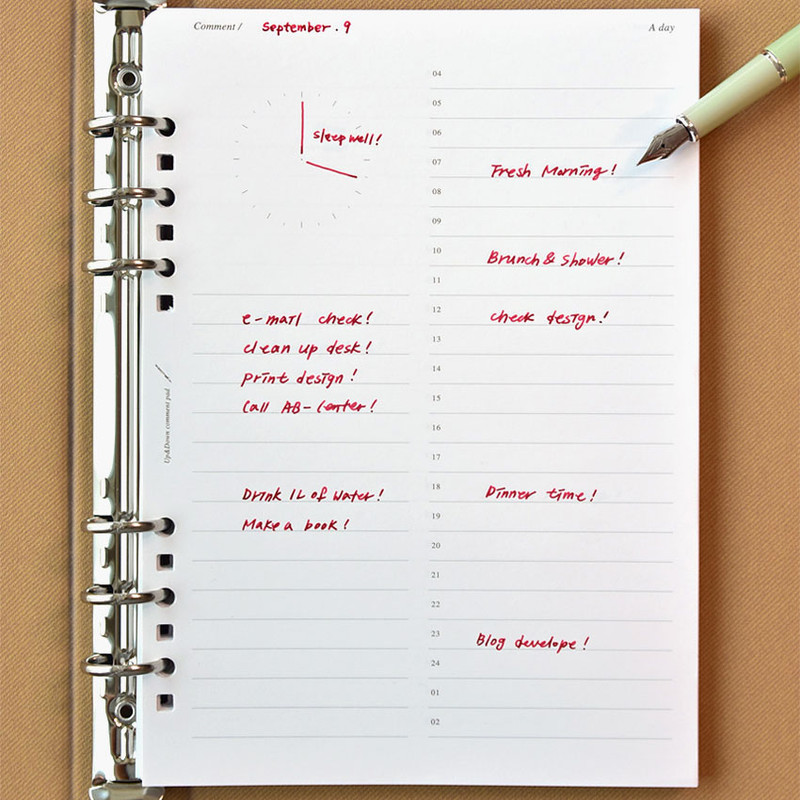 Size - Plepic Up & Down Comment Standard A5 Paper Refill Set