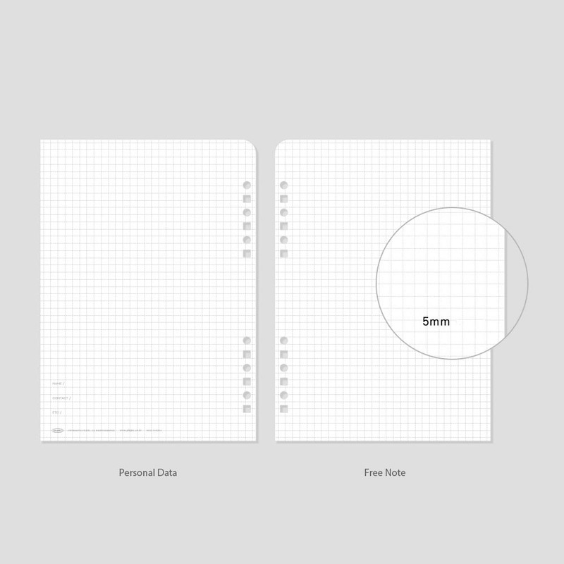 Personal Data & Free Note - Plepic 2025 All-In-One A5 6-Holes Weekly Planner Paper Refill Set Personal Data & Free Note - Plepic 2025 All-In-One A5 6-Holes Weekly Planner Paper Refill Set