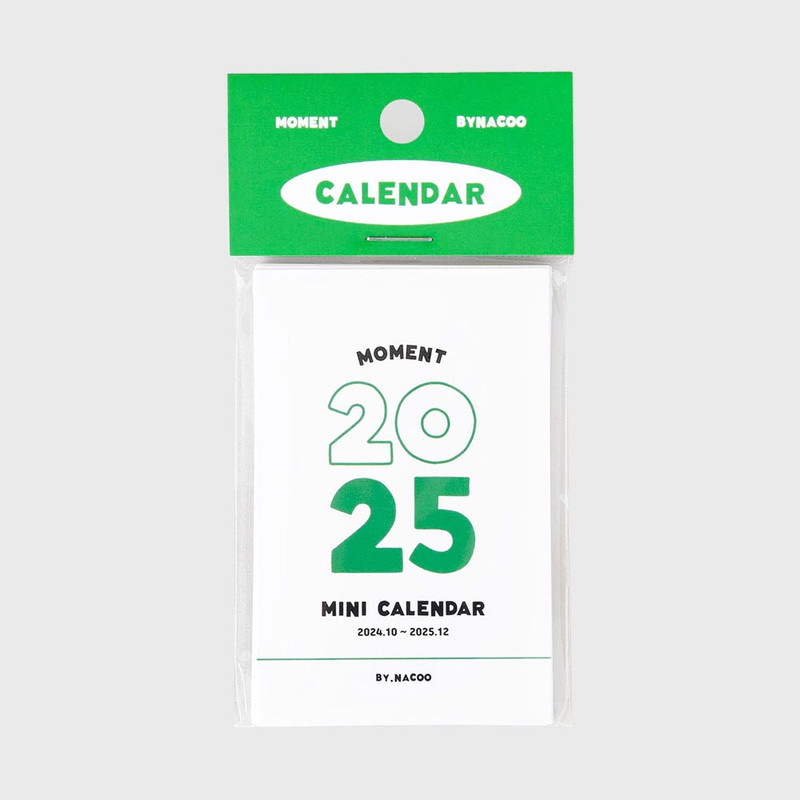 Nacoo 2025 Moment Mini Monthly Calendar Sheets