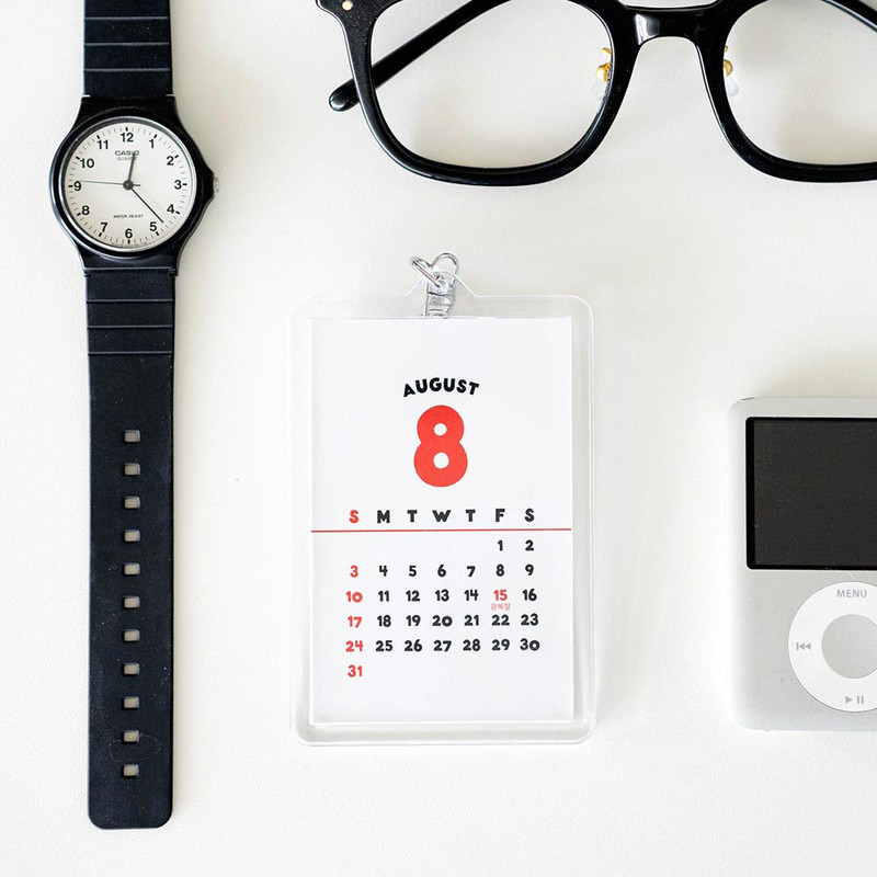 Usage example of Nacoo 2025 Moment Mini Monthly Calendar Sheets