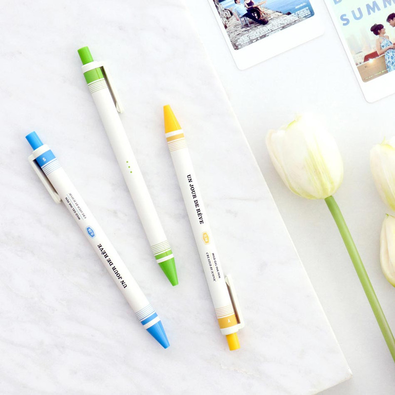 Usage example of Iconic Mild Quick Drying Retractable Color Gel Pen 0.38mm