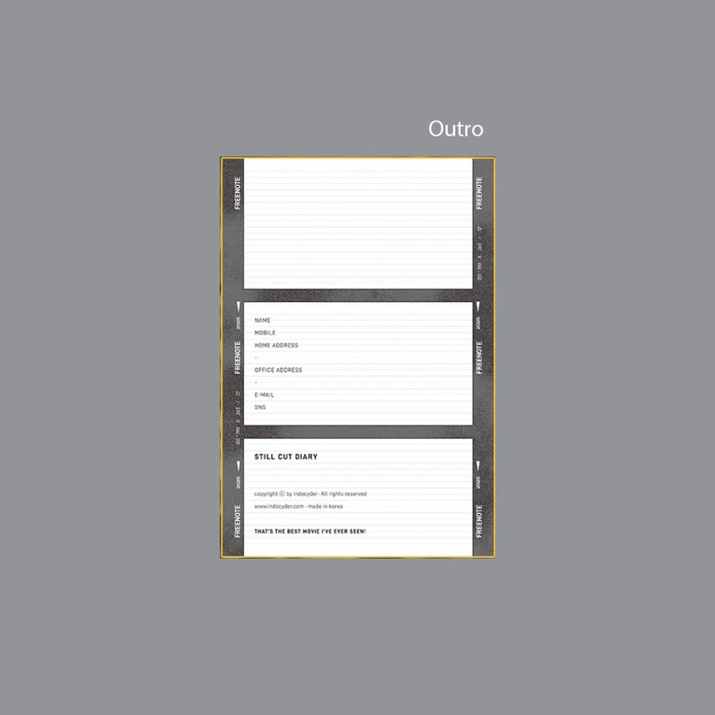 Outro - Indocyder 2025 Still Cut 365 Days Dated Daily Planner Outro - Indocyder 2025 Still Cut 365 Days Dated Daily Planner