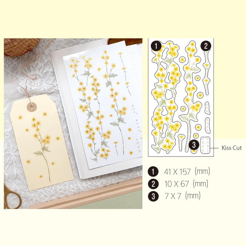 Bitter Lettuce - Indocyder Flower Among Flower arrangement Clear Sticker Pack