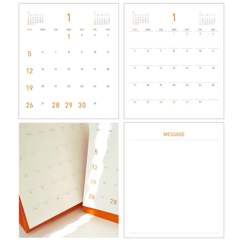 Orange - Indocyder 2025 Holiday Desk Calendar