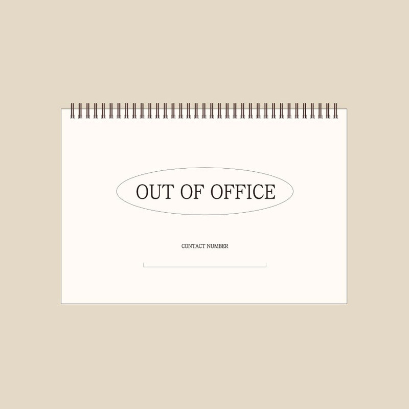 Out of Office - AMAKE 2025 Take Notes Desk Calendar