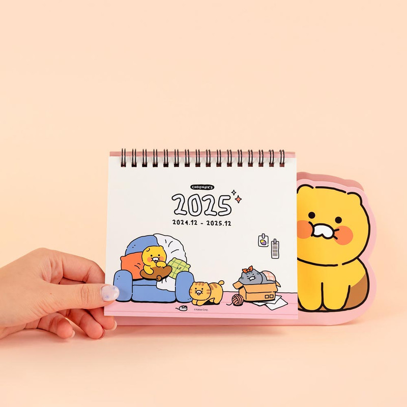 Pink - Kakao Friends 2025 Choonsik Point Desk Calendar Pink - Kakao Friends 2025 Choonsik Point Desk Calendar